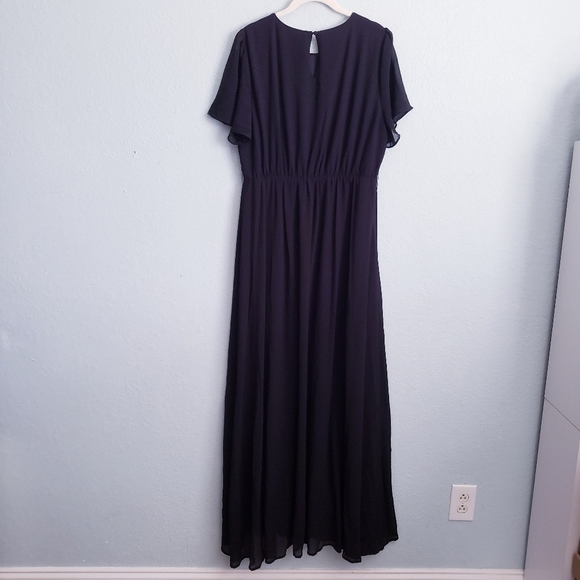 Baltic Born Naomi Black Short Sleeve Maxi Dress - Picture 5 of 5